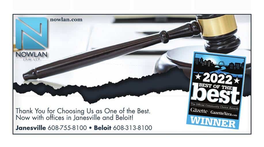 Featured image for “Nowlan was voted the Reader’s Choice winner for best law firm”