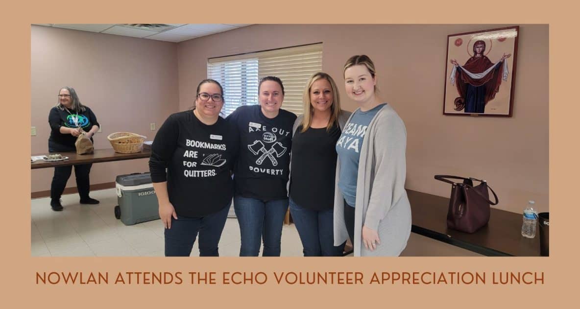 Nowlan attends the ECHO Volunteer Appreciation Lunch