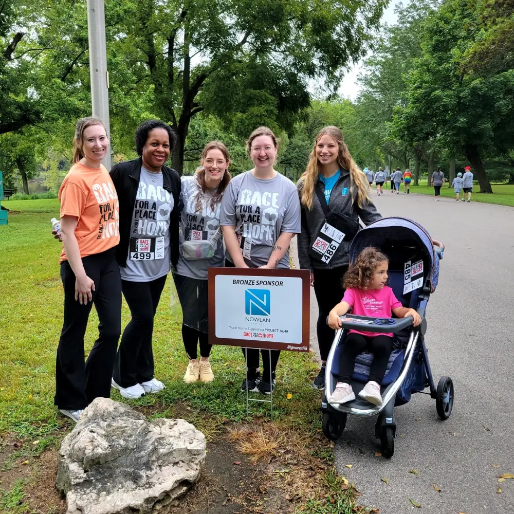 Team Nowlan walking at the annual Race for a Place fundraiser